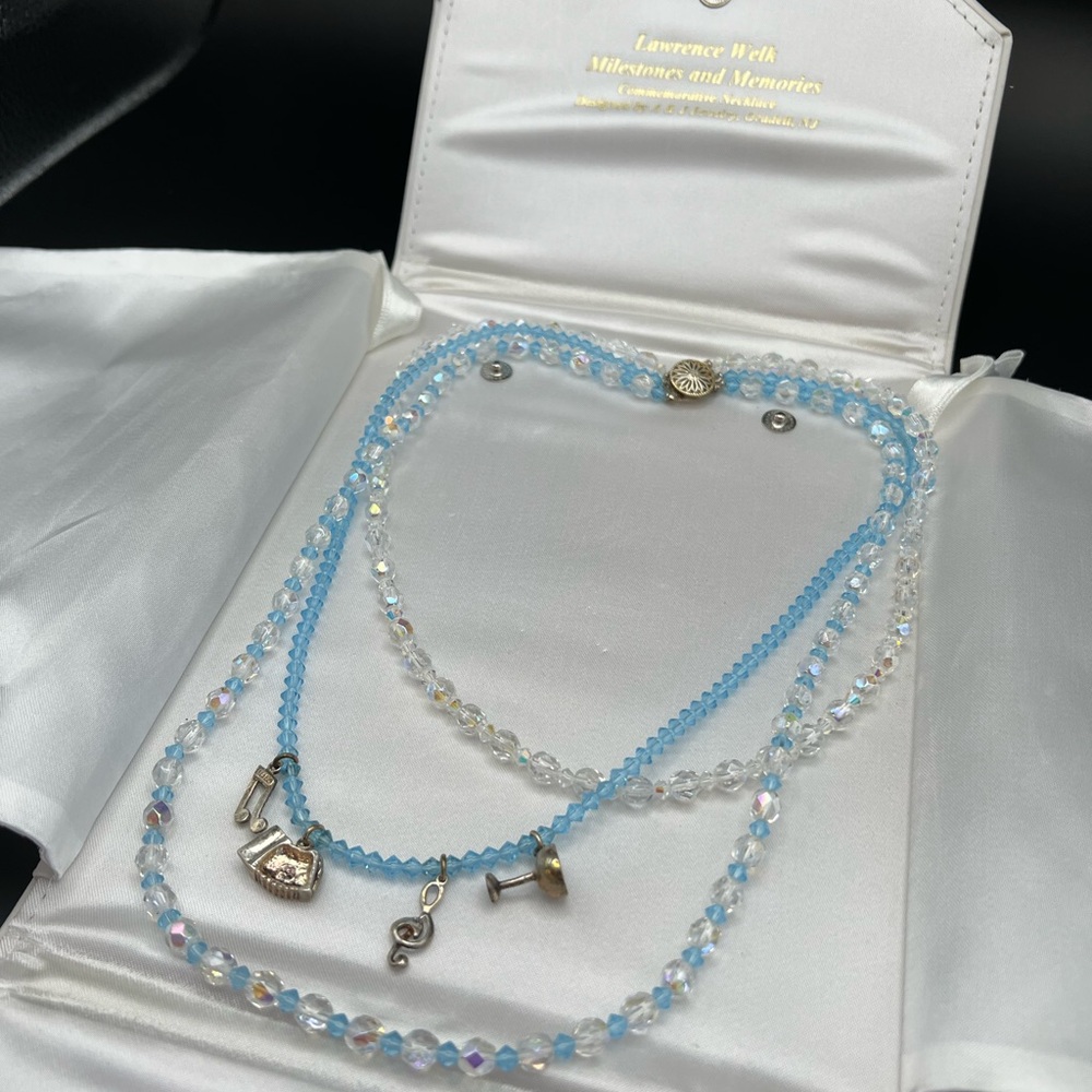 Vintage Lawrence Welk Milestones & Memories Commemorative Necklace